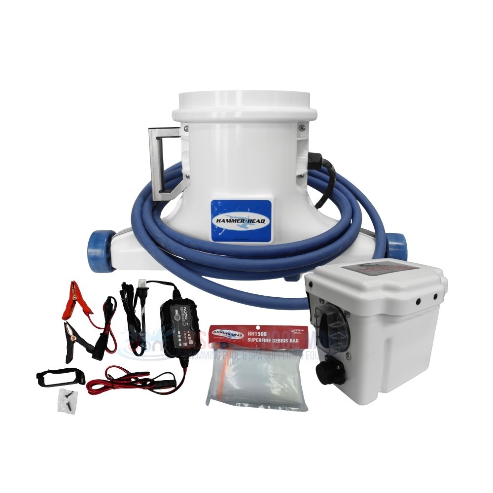 HammerHead Remora XR1600 Portable Pool Vacuum Battery Powered Cleaner System