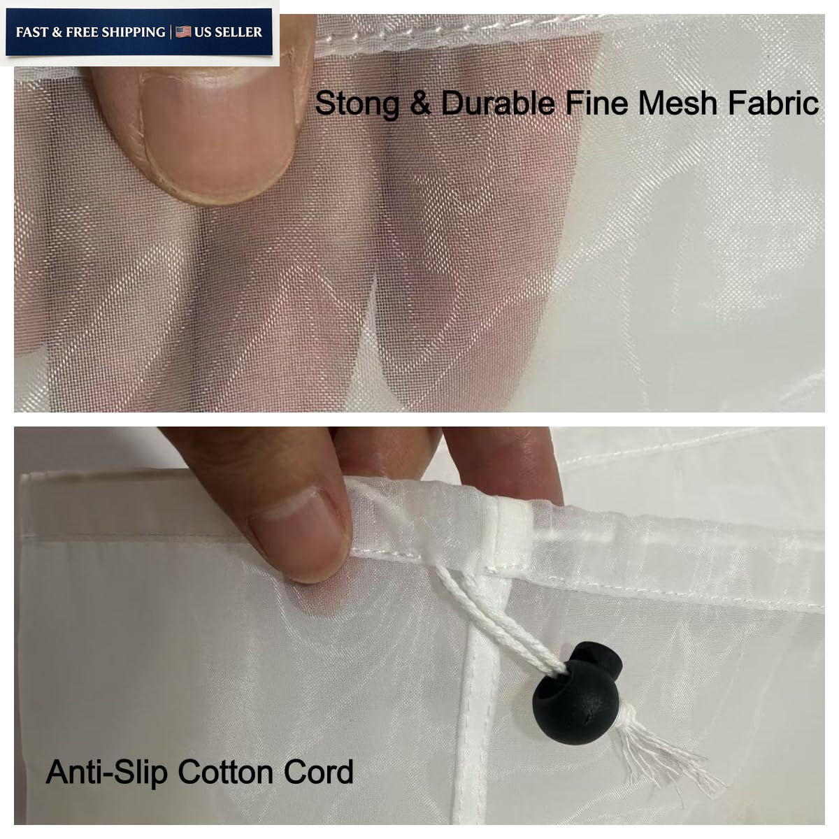 4 Pack Pool Vacuum Replacement Mesh Bags XL 18.5&Prime; x 16.5&Prime; Universal Fit WHITE