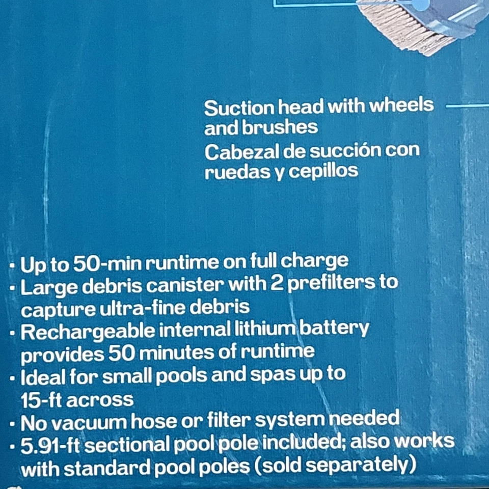 Project Source 7.5-in Handheld Pool Vacuum – Customer Return