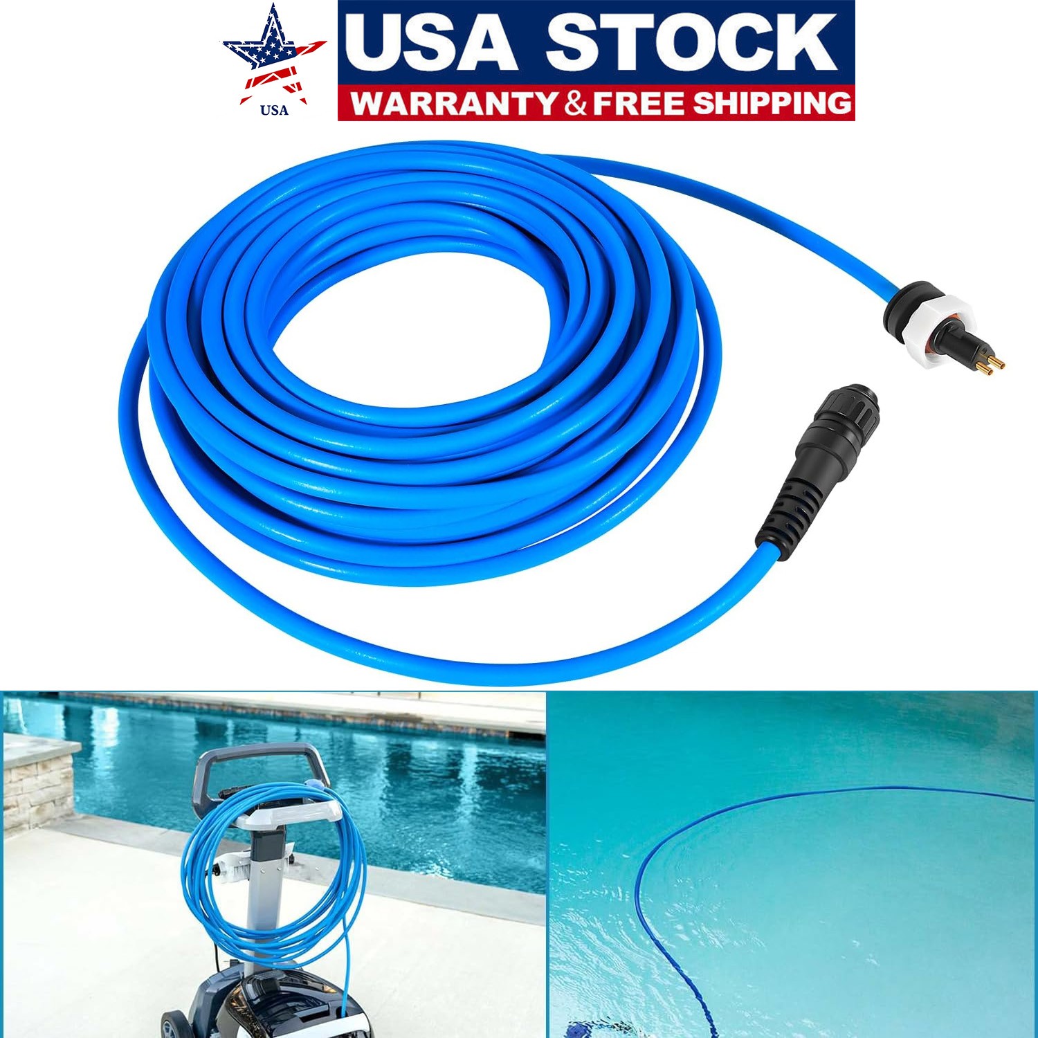60ft 99958903-DIY Cable 2 Wire for Dolphin Maytronics Pool Cleaner S200 Active20
