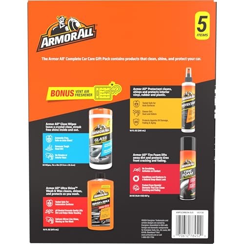 Car Wash and Car Cleaner Kit by , Includes Glass Wipes, Car Wash & Wax