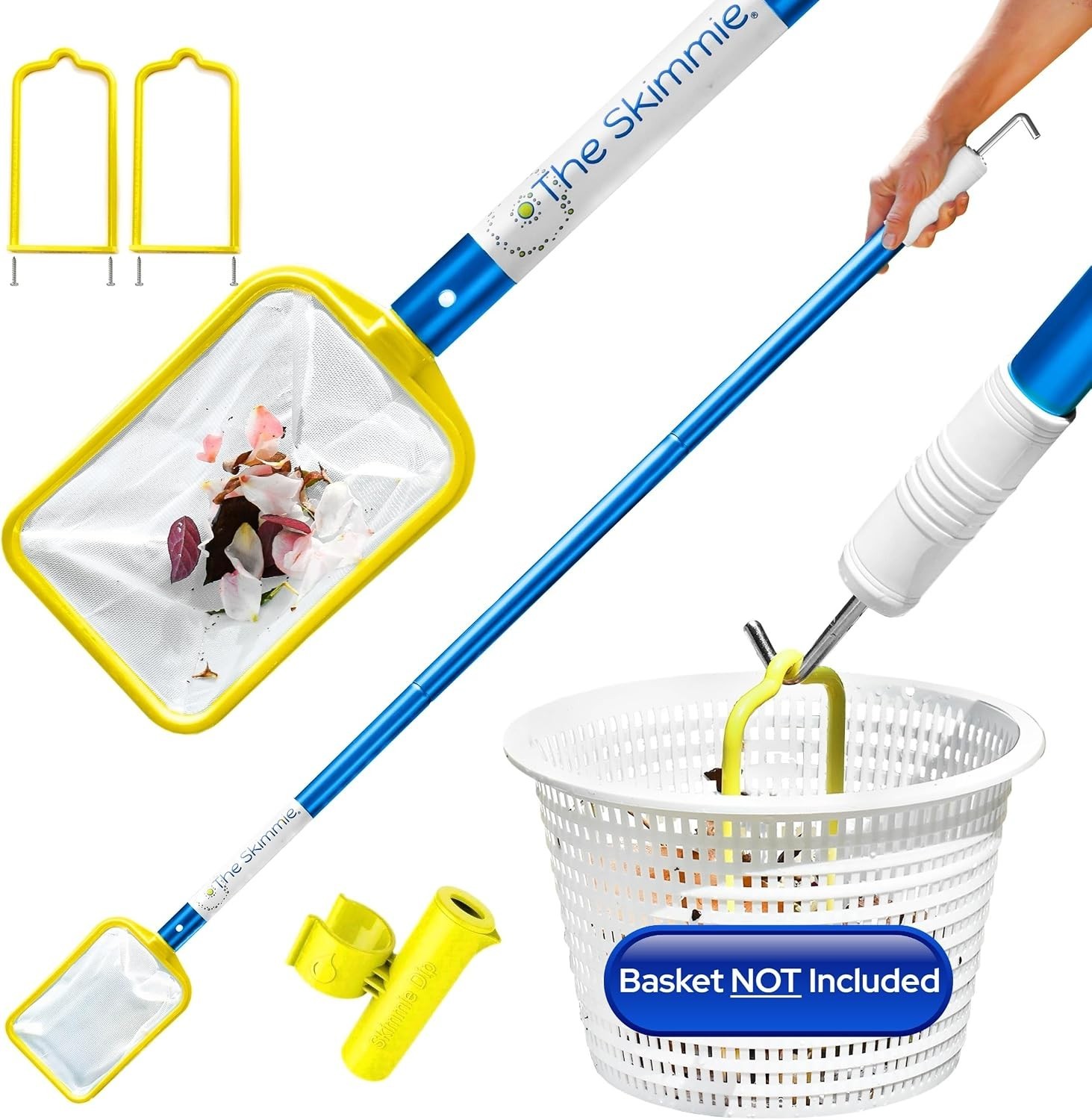 Lightweight Pool Skimmer with Handle