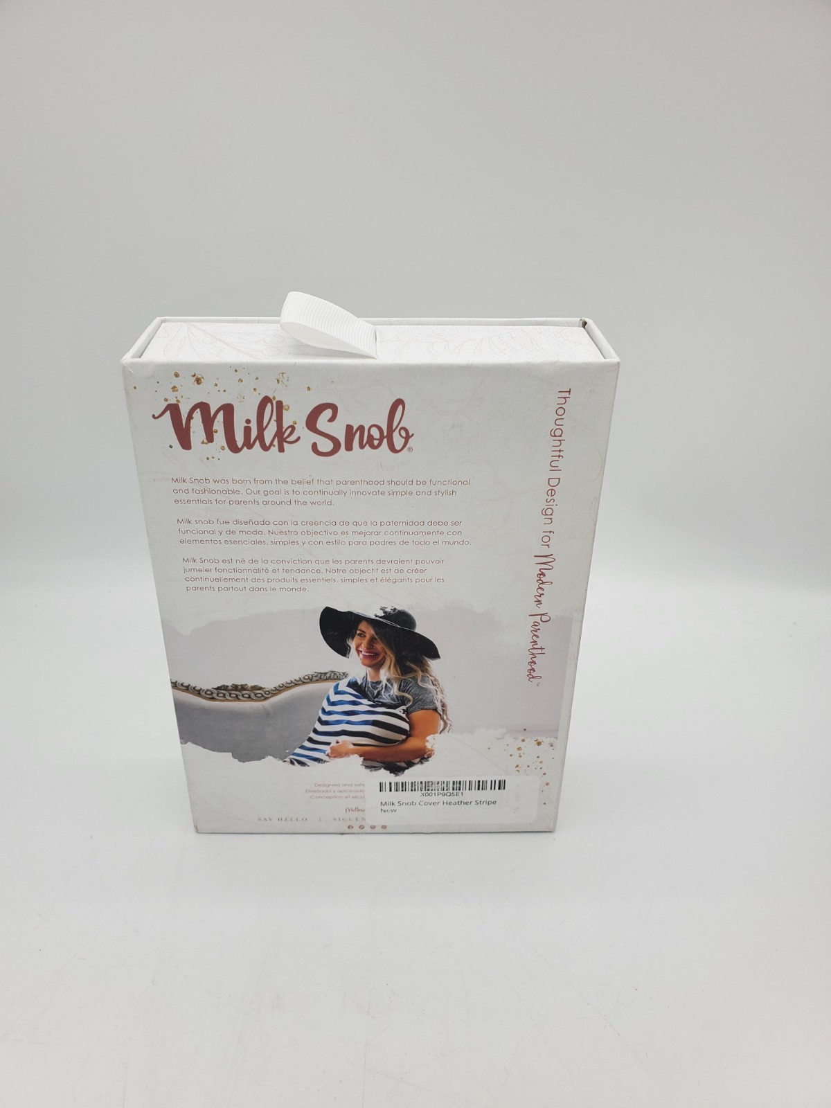 Milk Snob – The Original 5-in-1 Cover – Black/White (Stripe Design)