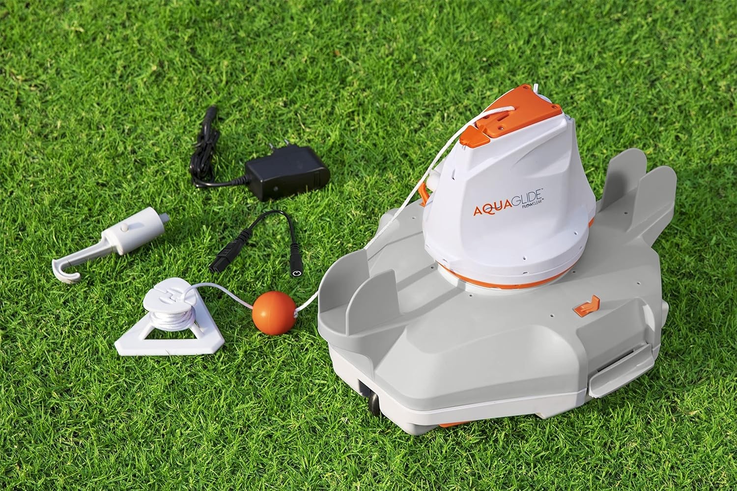 New POOL CLEANING ROBOT Bestway Flowclear AquaGlide w/ Rechargeable Battery NIB