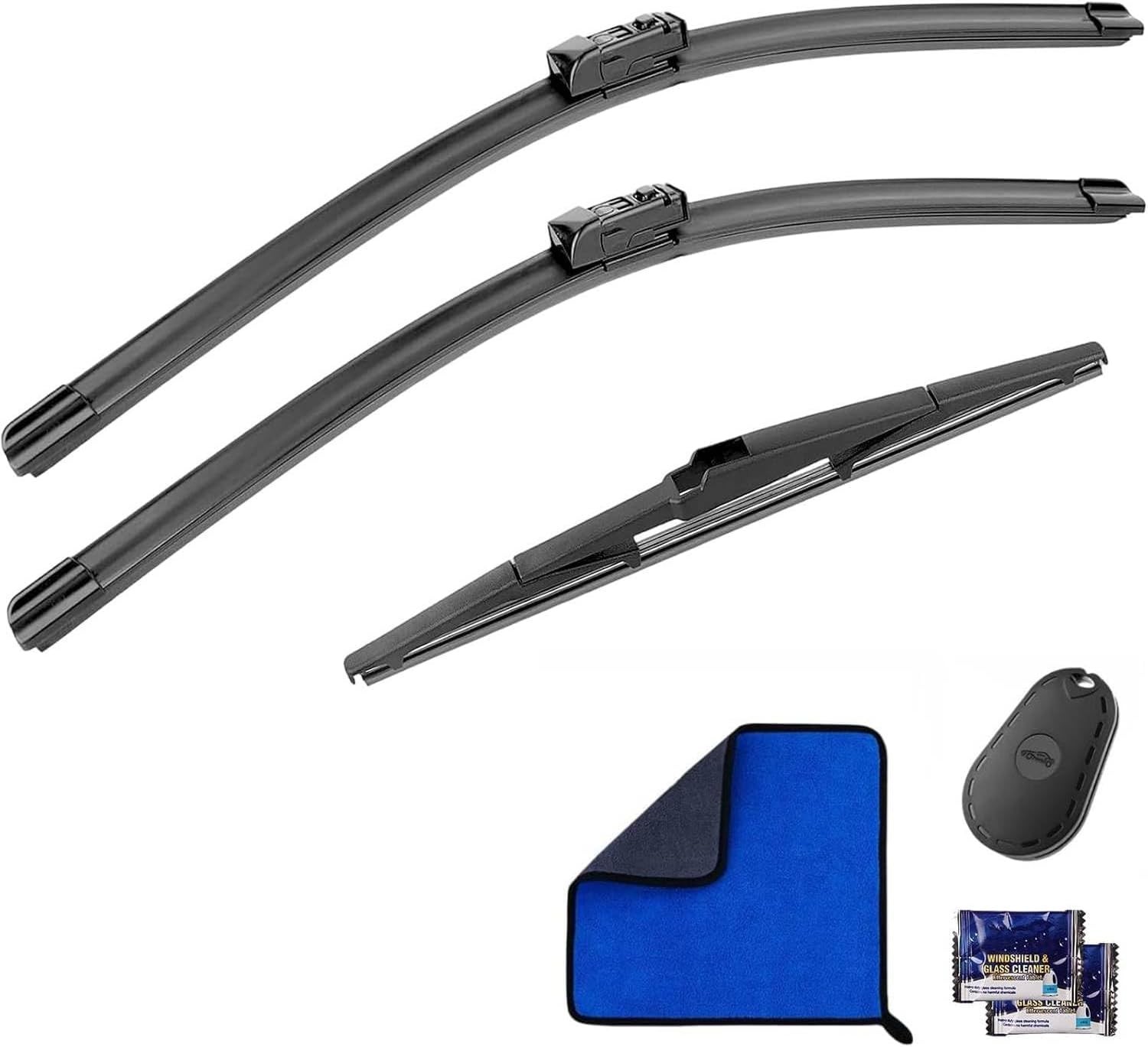 24&Prime; 18&Prime; 14&Prime; Wiper Blades Set for Mazda CX5 2017-2025/ CX9 2017-2023, Exact OEM F