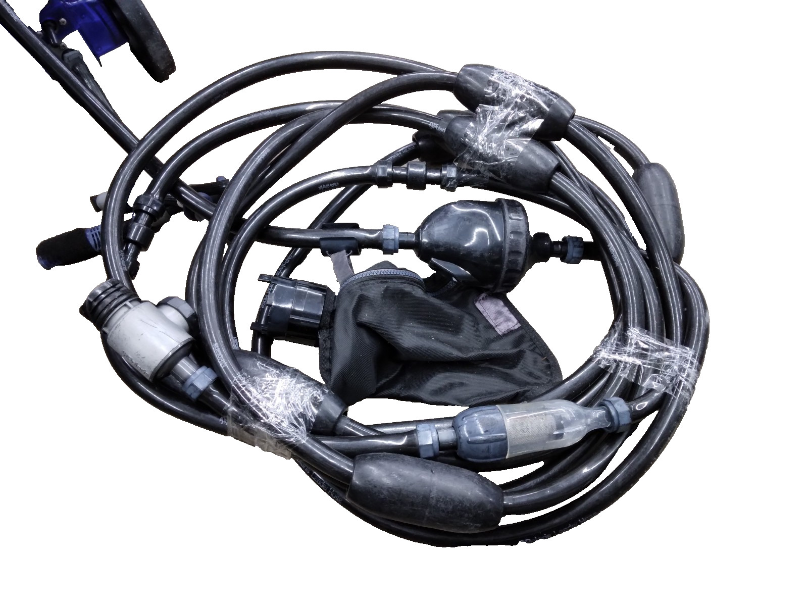 Polaris TR35P Pressure Vacuum Pool Cleaner With Float Heads Extended Feed Hose