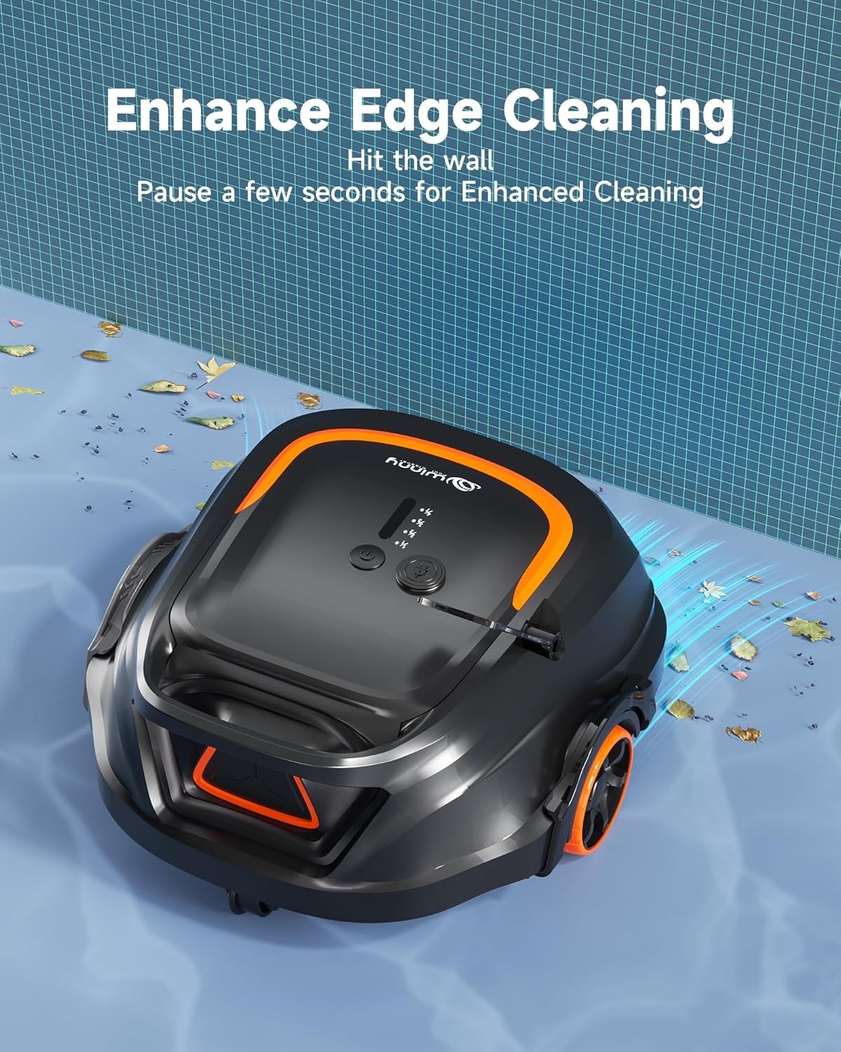 Fast Charging Robotic Pool Vacuum with 7-Day Cycle Timer for Easy Maintenance