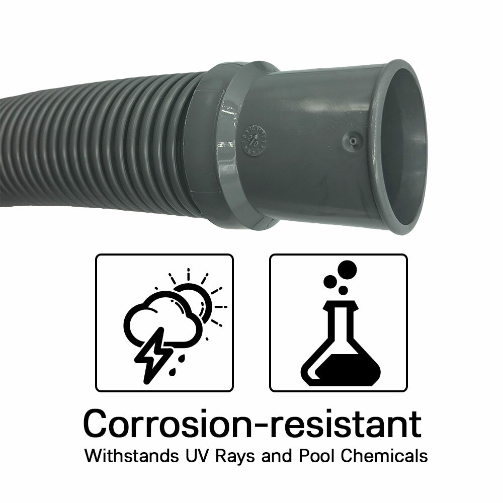 Puri Tech Heavy Duty Above Ground Pool Filter Hose, 1.5 in x 3 ft – 9 pack