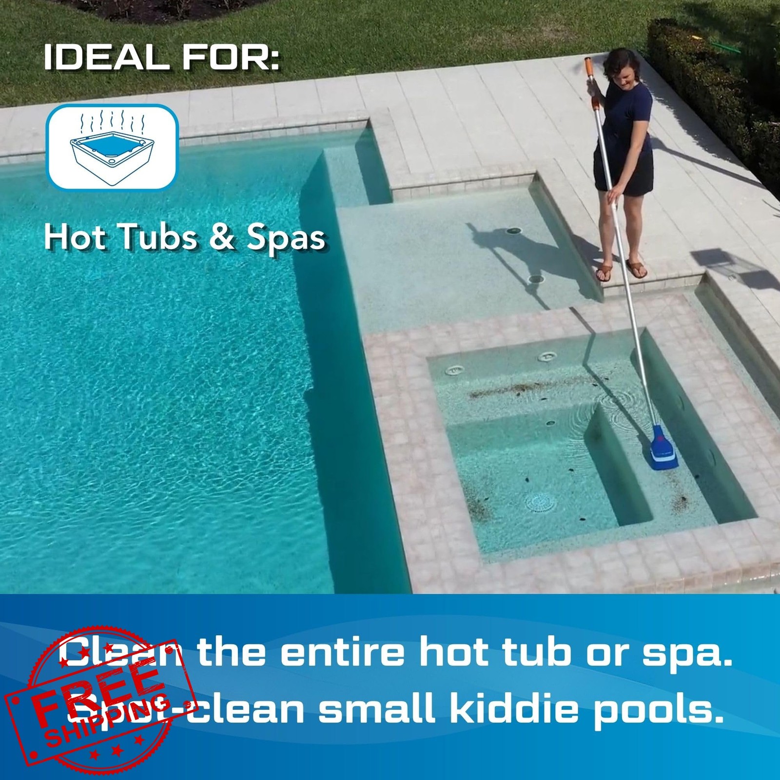 NEW 2026 Pool Blaster Aqua Broom Recharge G2 – Cordless Spa and Hot Tub Vacuu…
