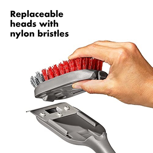 OXO Outdoor Nylon Grill Brush for Cold Cleaning
