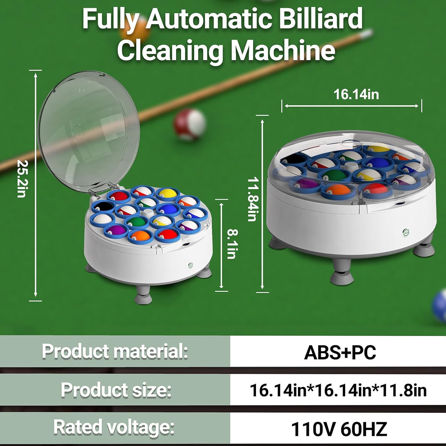Pool Ball Cleaner Pool Ball Polishing Cleaning Machine Billiard Ball Cleaner Ele