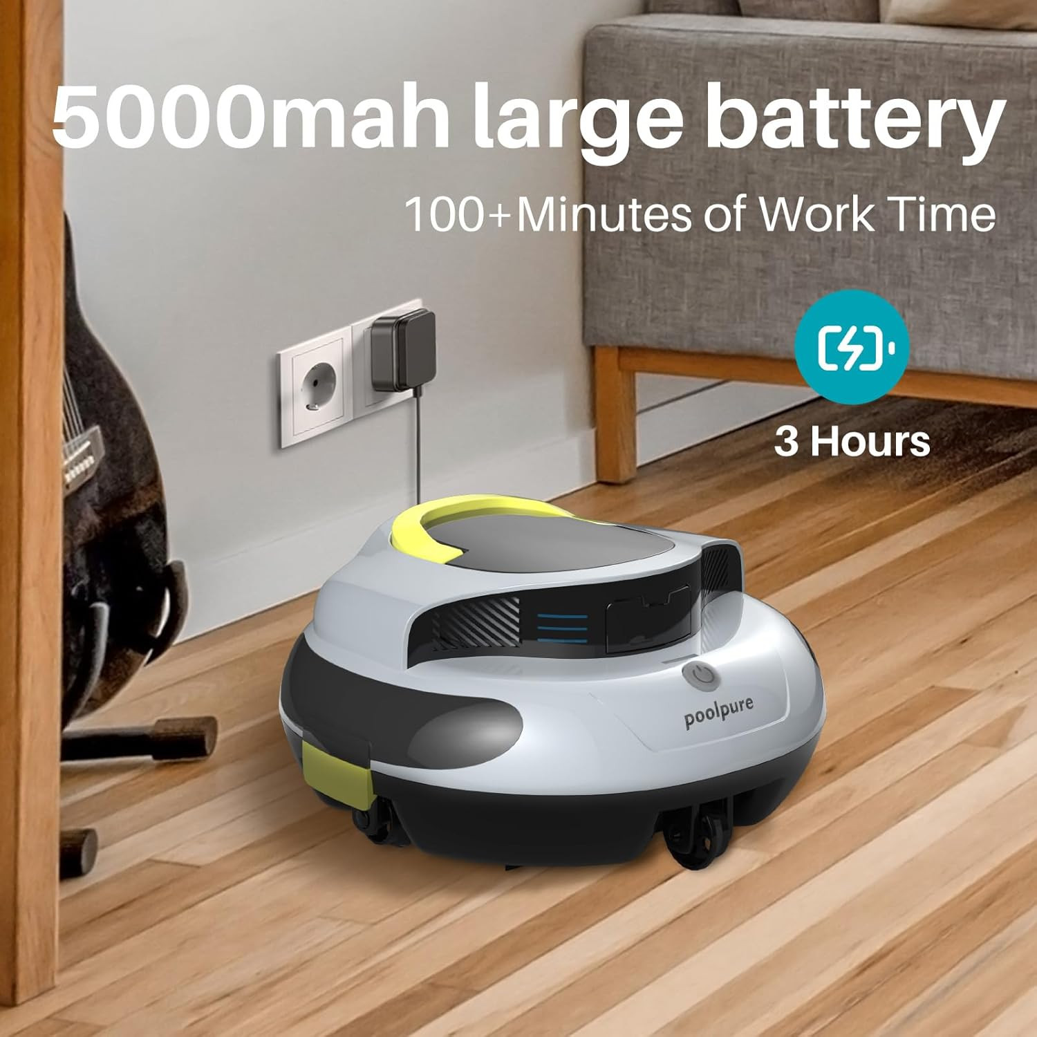 Self-Parking Automatic Pool Vacuum for up to 35 Ft Inground & Above-Ground Pools