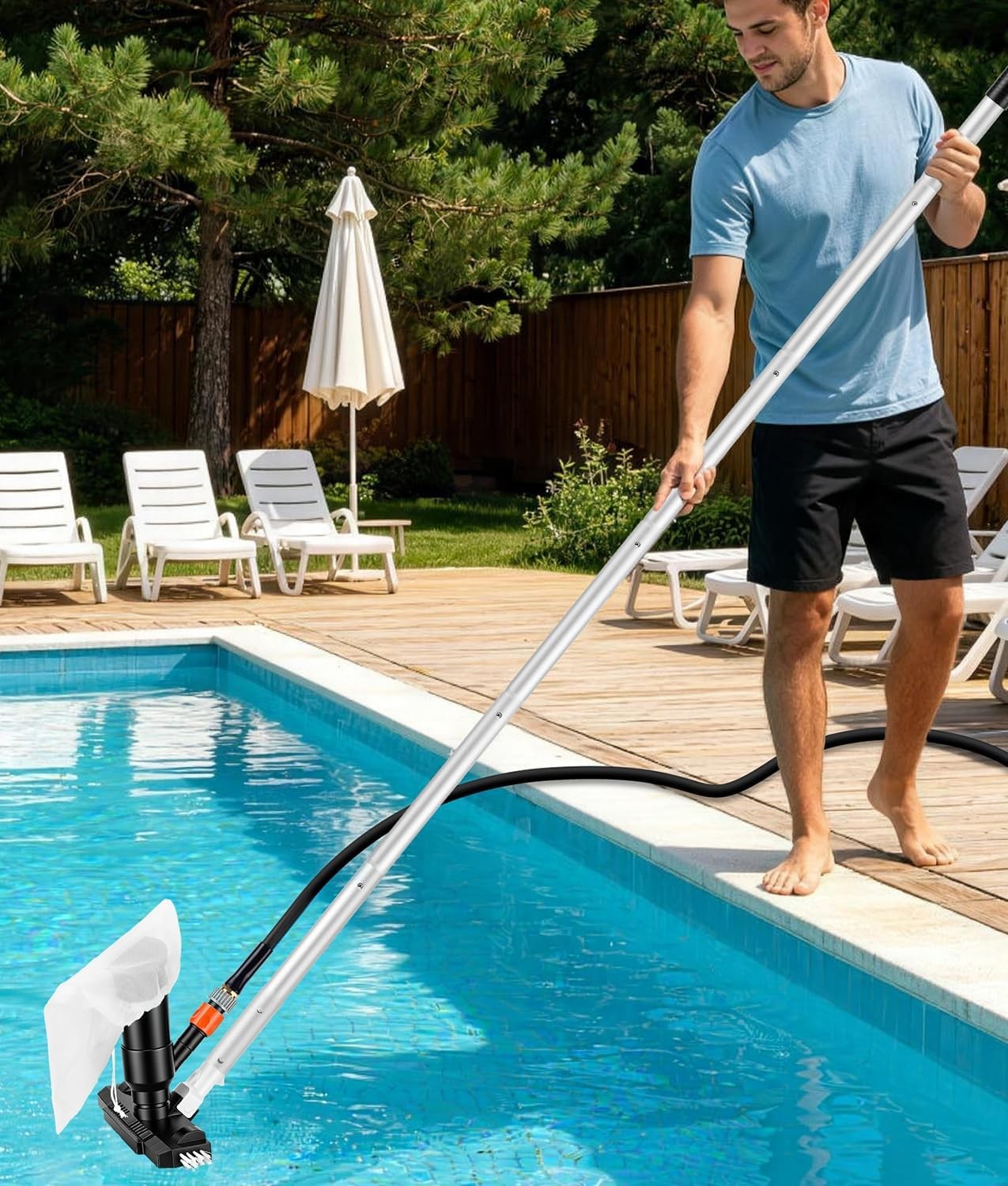 Portable Pool Vacuum Jet for Above Ground Pool, Spas, Ponds & Fountains |