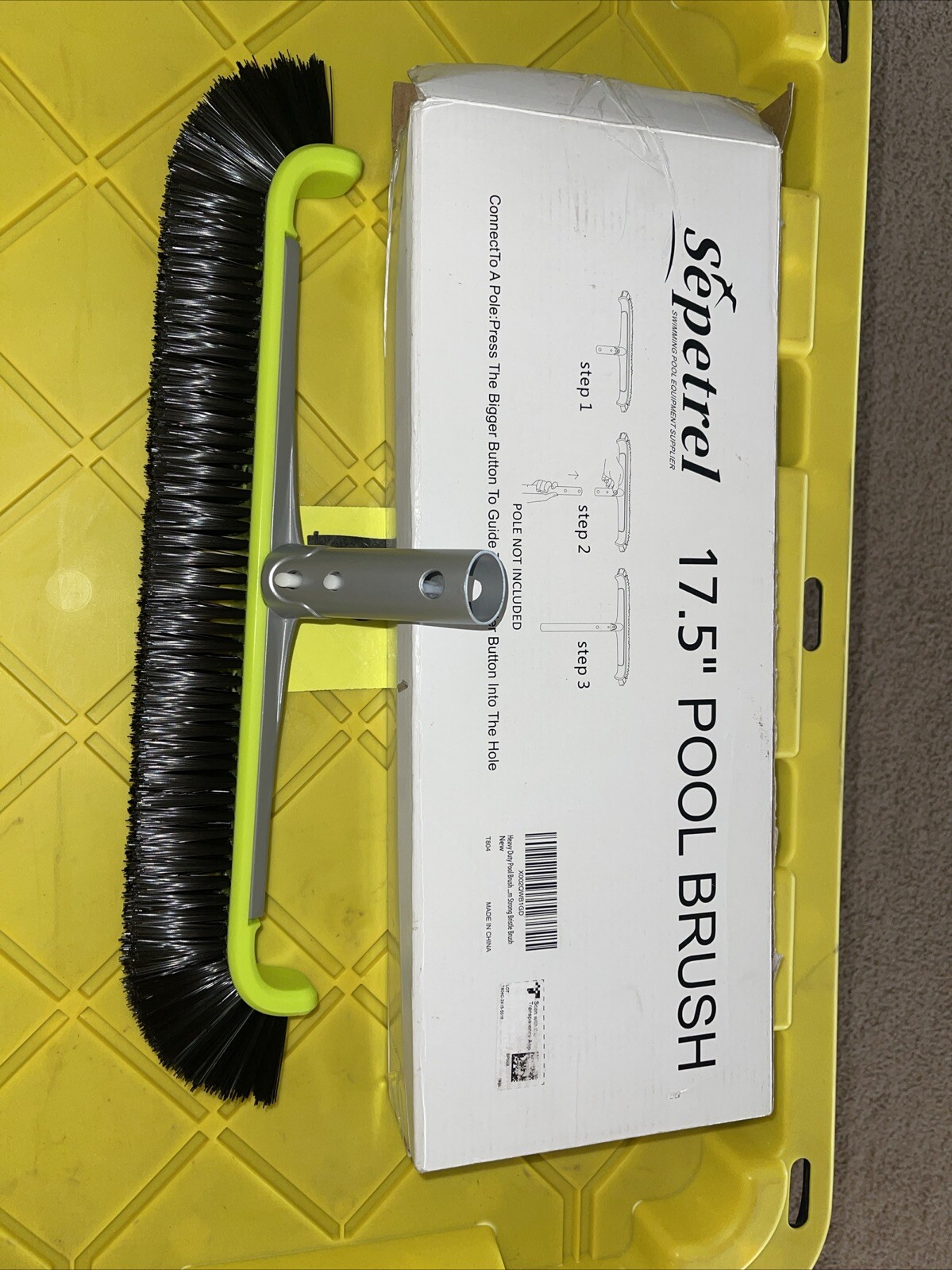 17.5&Prime; in Sepetrel Heavy Duty Pool Walls Brush Replacement
