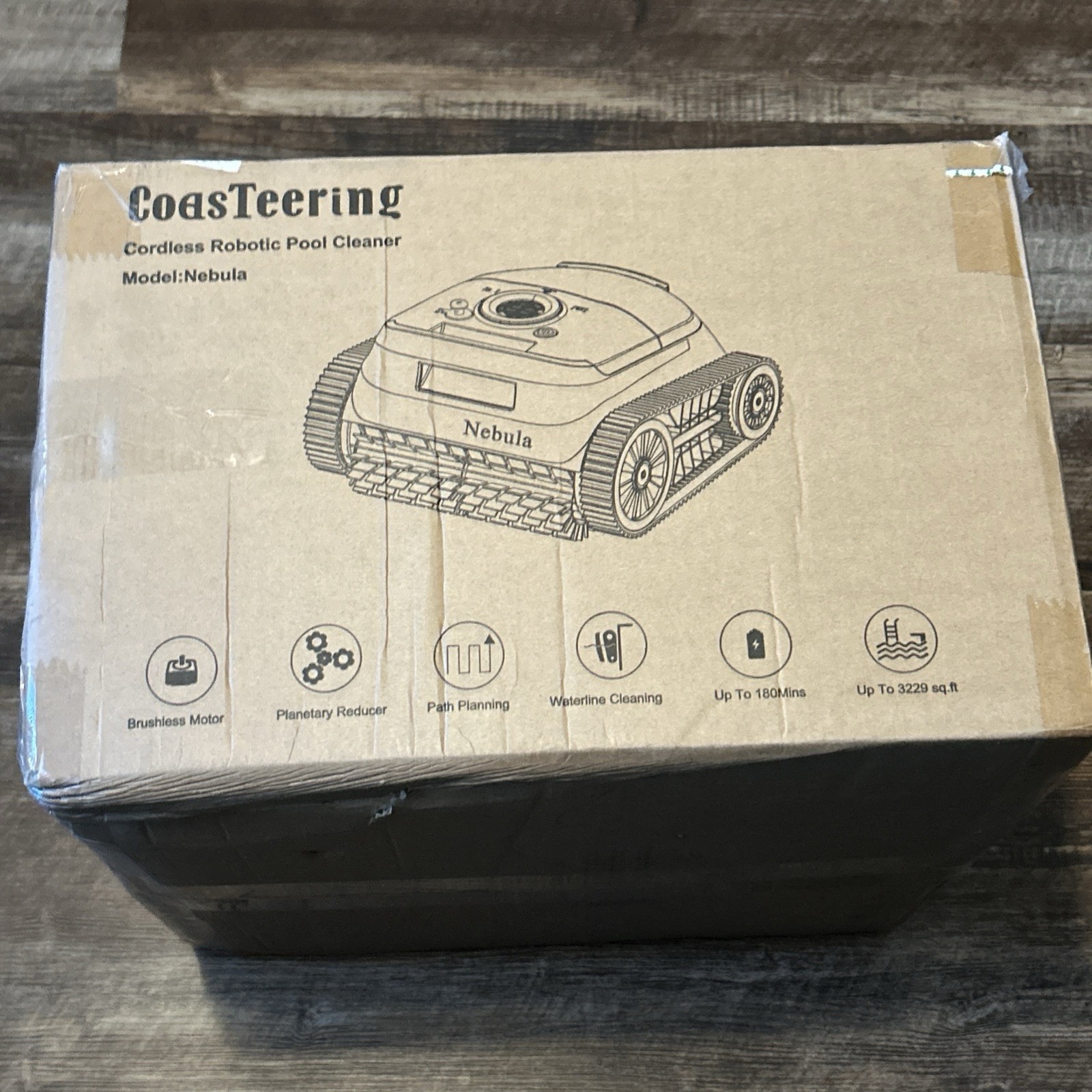 CoasTeering SP5 Cordless Robotic Pool Cleaner Nebula Clean Up To 3229sqft 180min