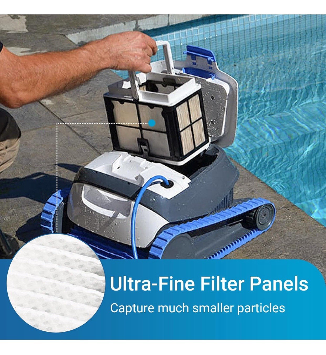 Ultra-Fine Filter Panels for Dolphin S200 S300 Proteus DX4 Active 20 Prowler 920