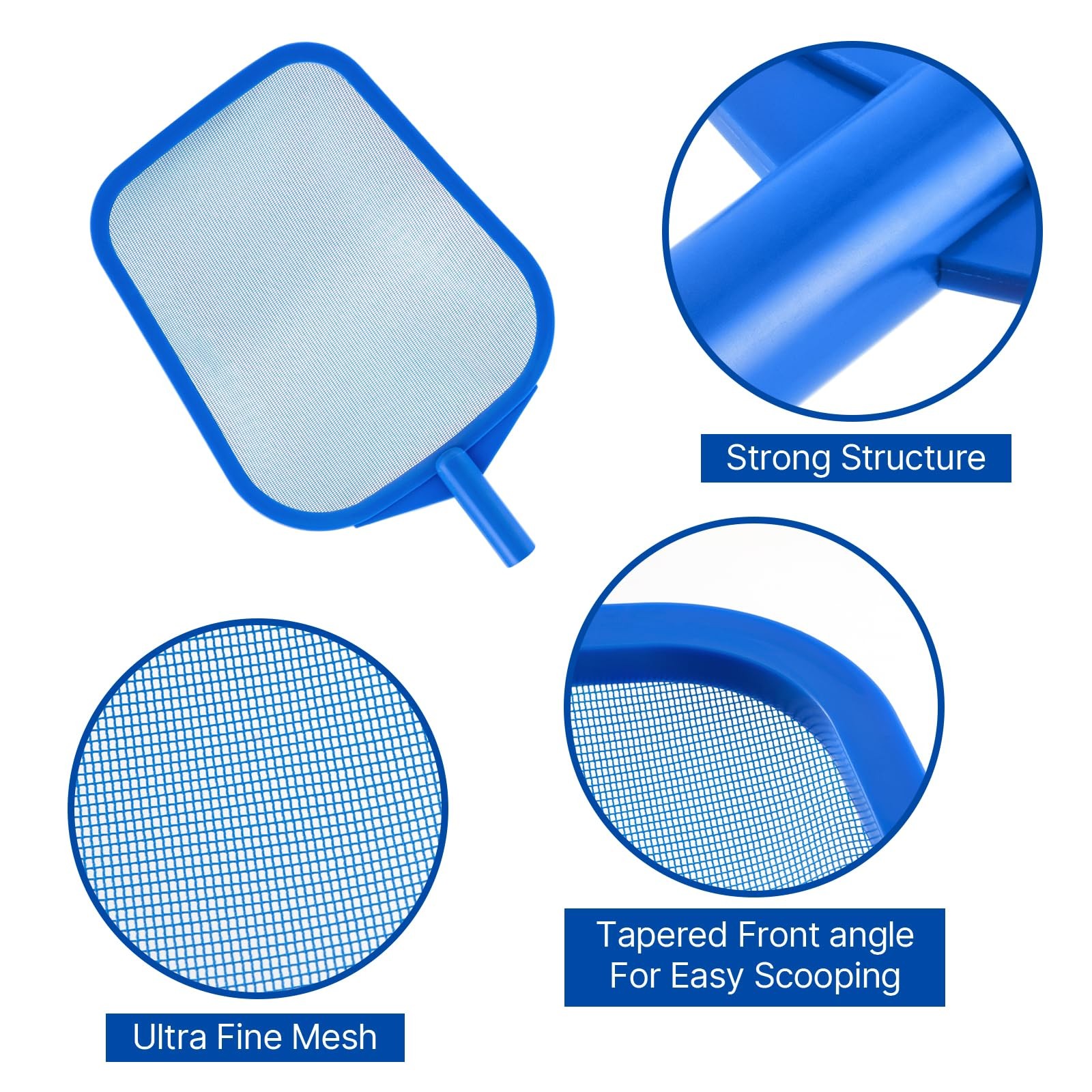 Pool Net – Pool Skimmer Net with 5 Section Detachable Poles, 22.2 »- 59.1 », …