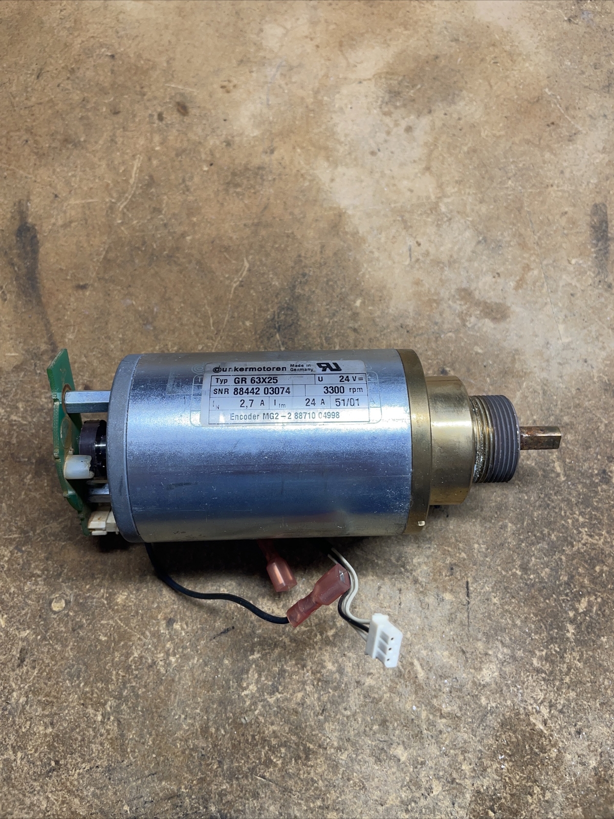 Maytronics Dolphin Pool Robot Cleaner Pump Motor GR 63X25 24v DC 3300rpm