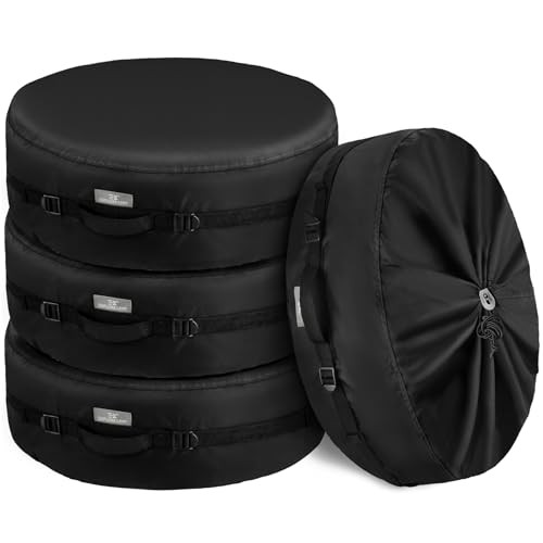 Seasonal Tire Cover – Spare Tire Bag with Handle, Heavy Duty Winter Wheel
