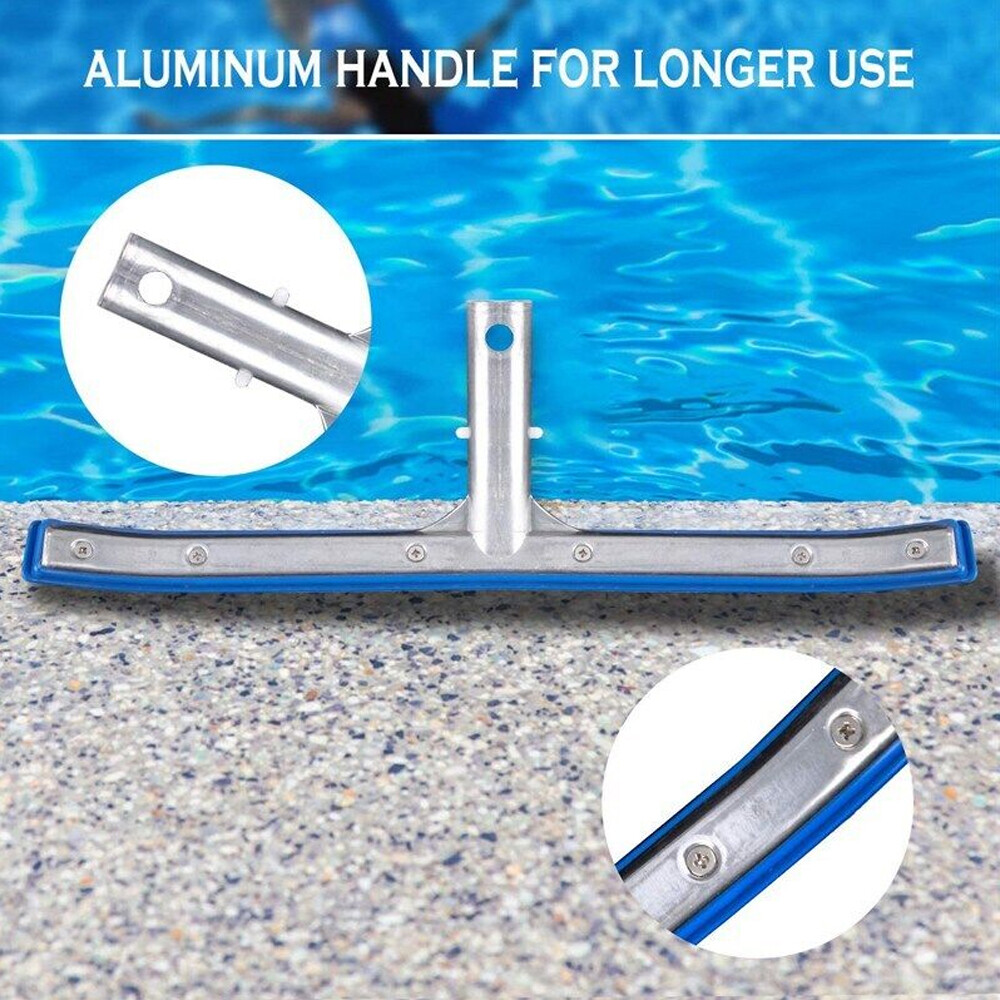 Swimming Pool Cleaning Tool Curved Edge Design Heavy Duty Wall Floor Brush Head