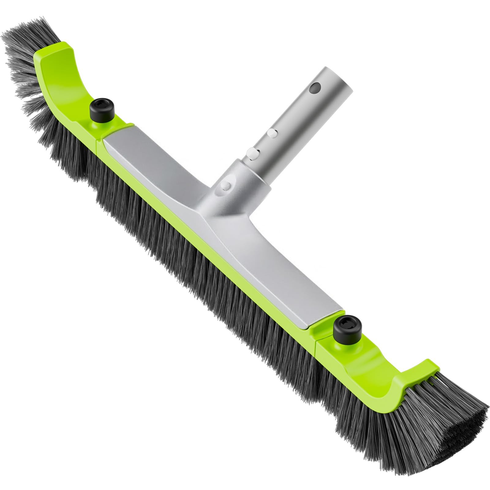 Sepetrel 20” Pool Brush Head for Cleaning Walls,Heavy 20&Prime; Curved Edge, Green