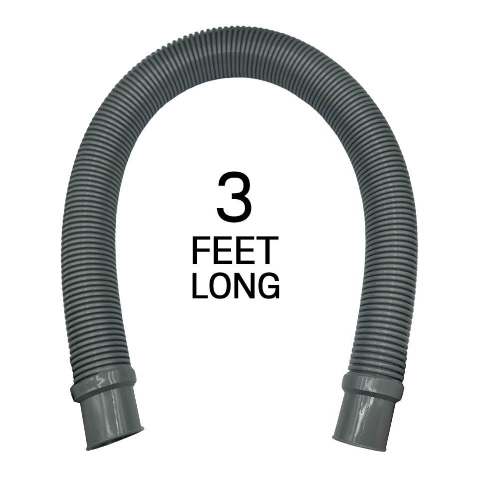 Puri Tech Above Ground Filter Hose, Includes Clamps, 1.5 Inch x 3 ft – 3 pack