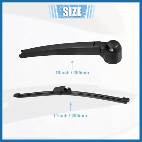 Rear Windshield Wiper Blade Arm Replacement Set OEM Quality Fit for VW Passat