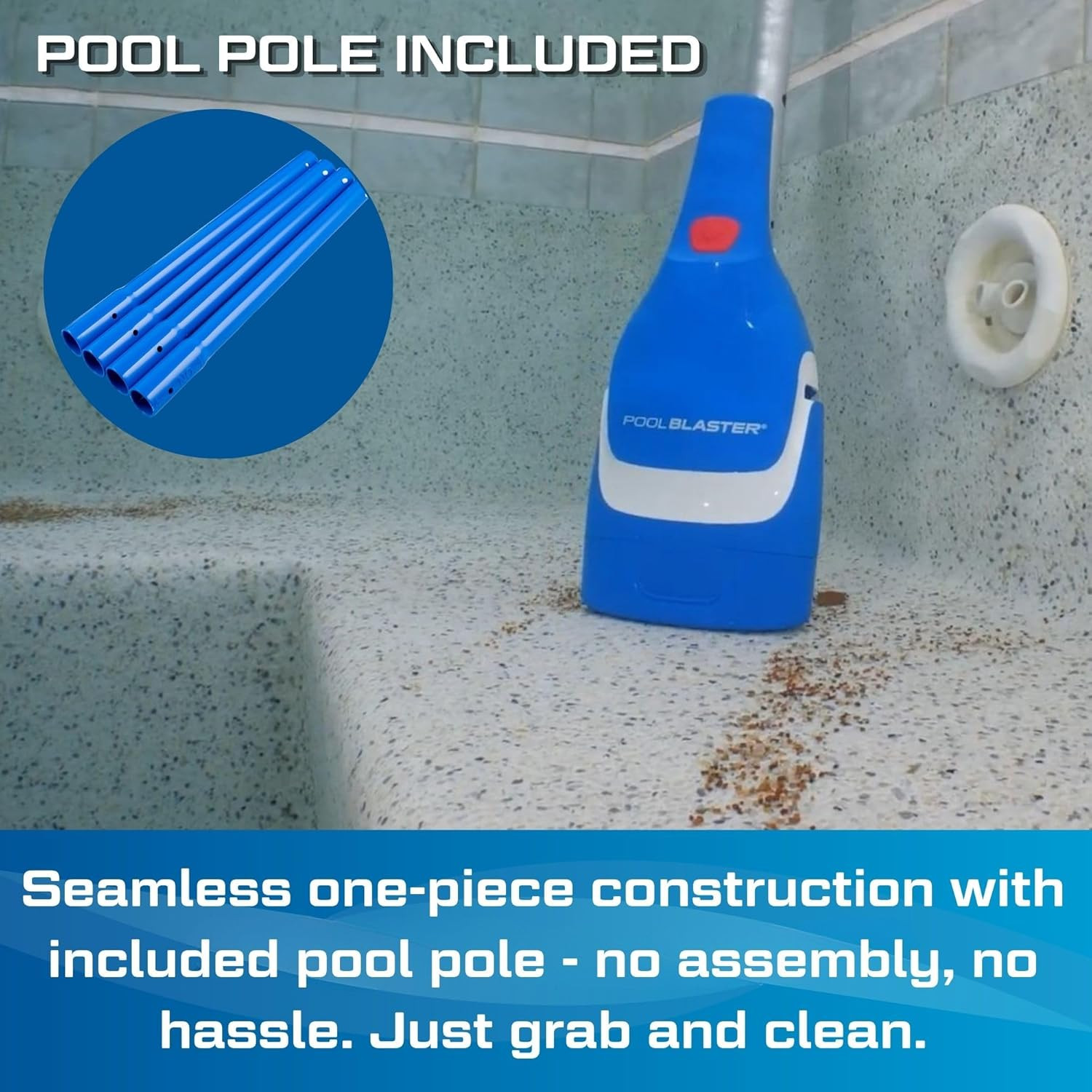 NEW 2026 Aqua Broom Recharge G2 – Cordless Spa & Hot Tub Vacuum, Integrated One