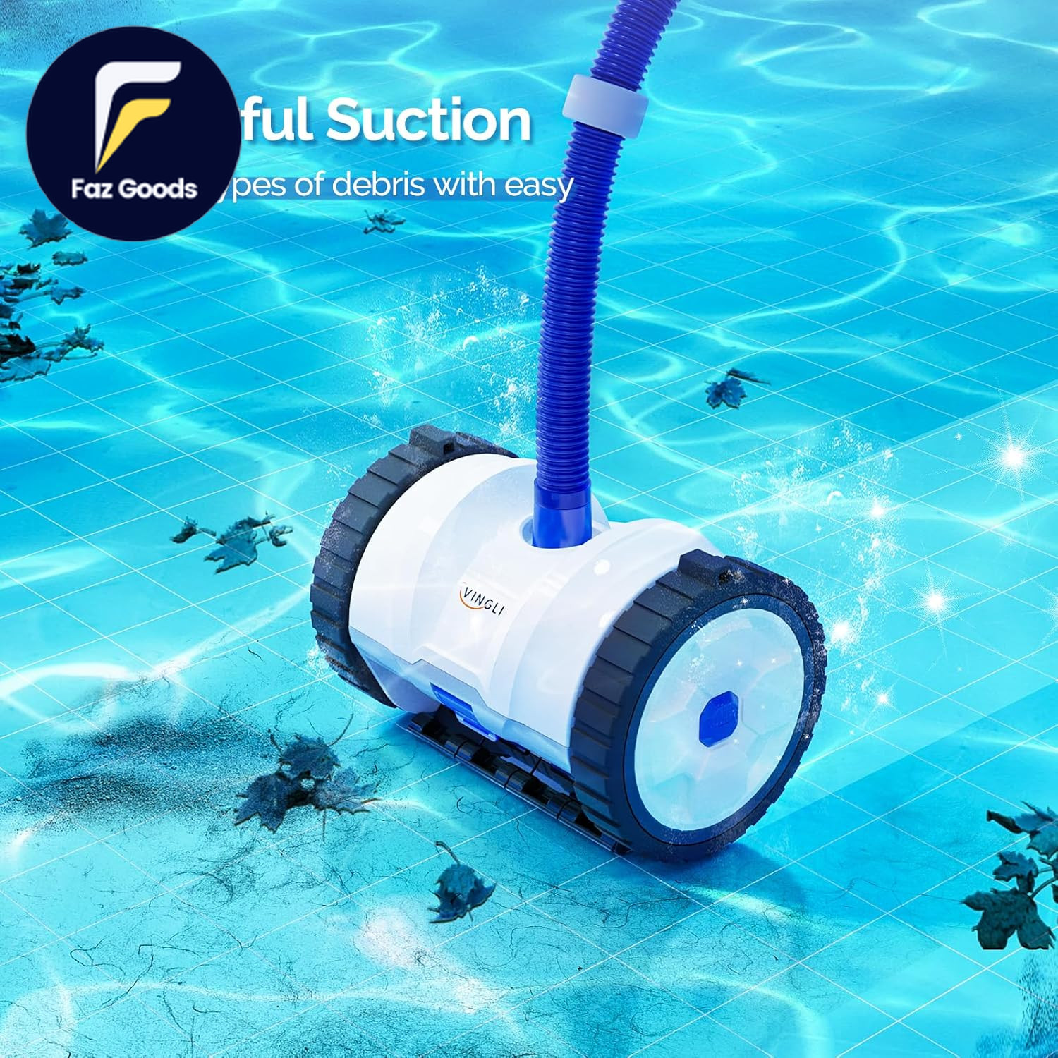 2025 Upgrade Automatic Suction-Side Pool Vacuum Cleaner Powerful Wall-Climbing