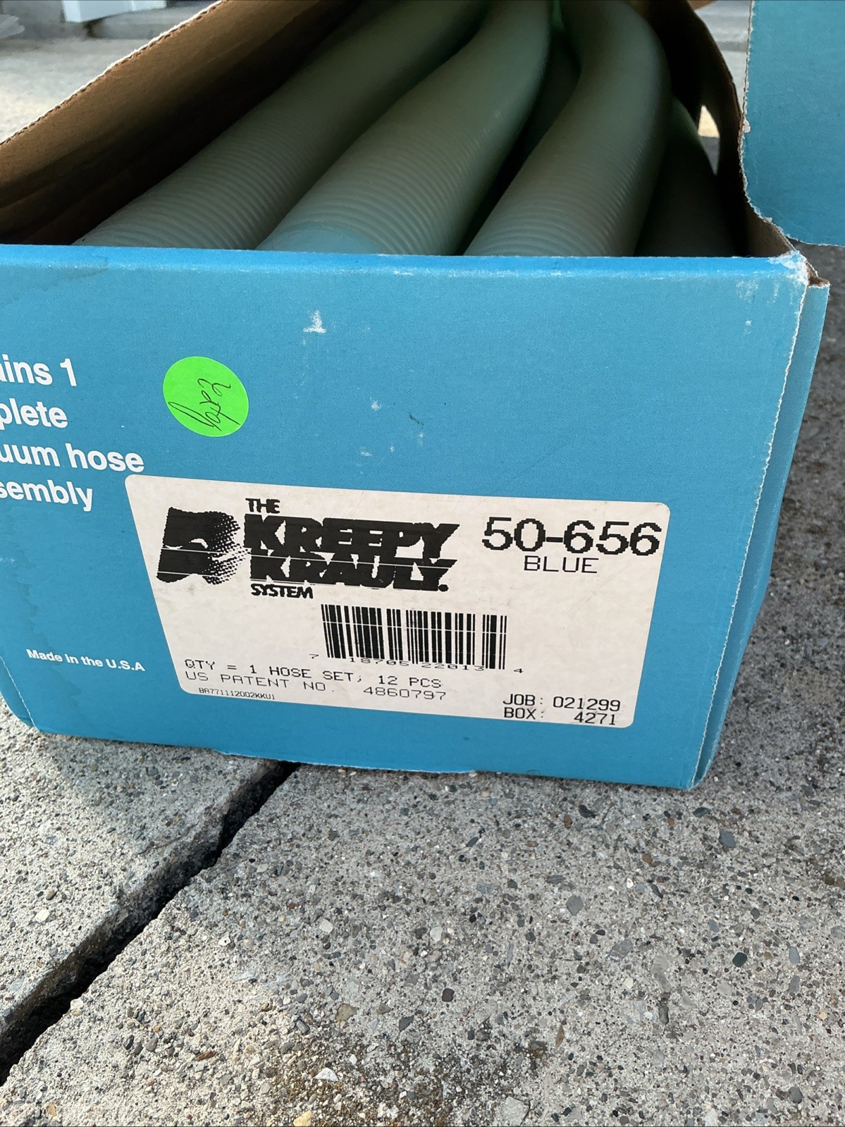Hose Kit Kreepy Krauly Pool Vacuum 12 piece Set translucent Blue 32’