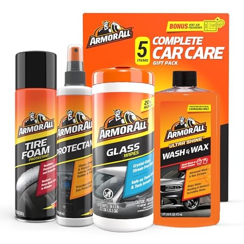 Car Wash and Car Cleaner Kit by , Includes Glass Wipes, Car Wash & Wax