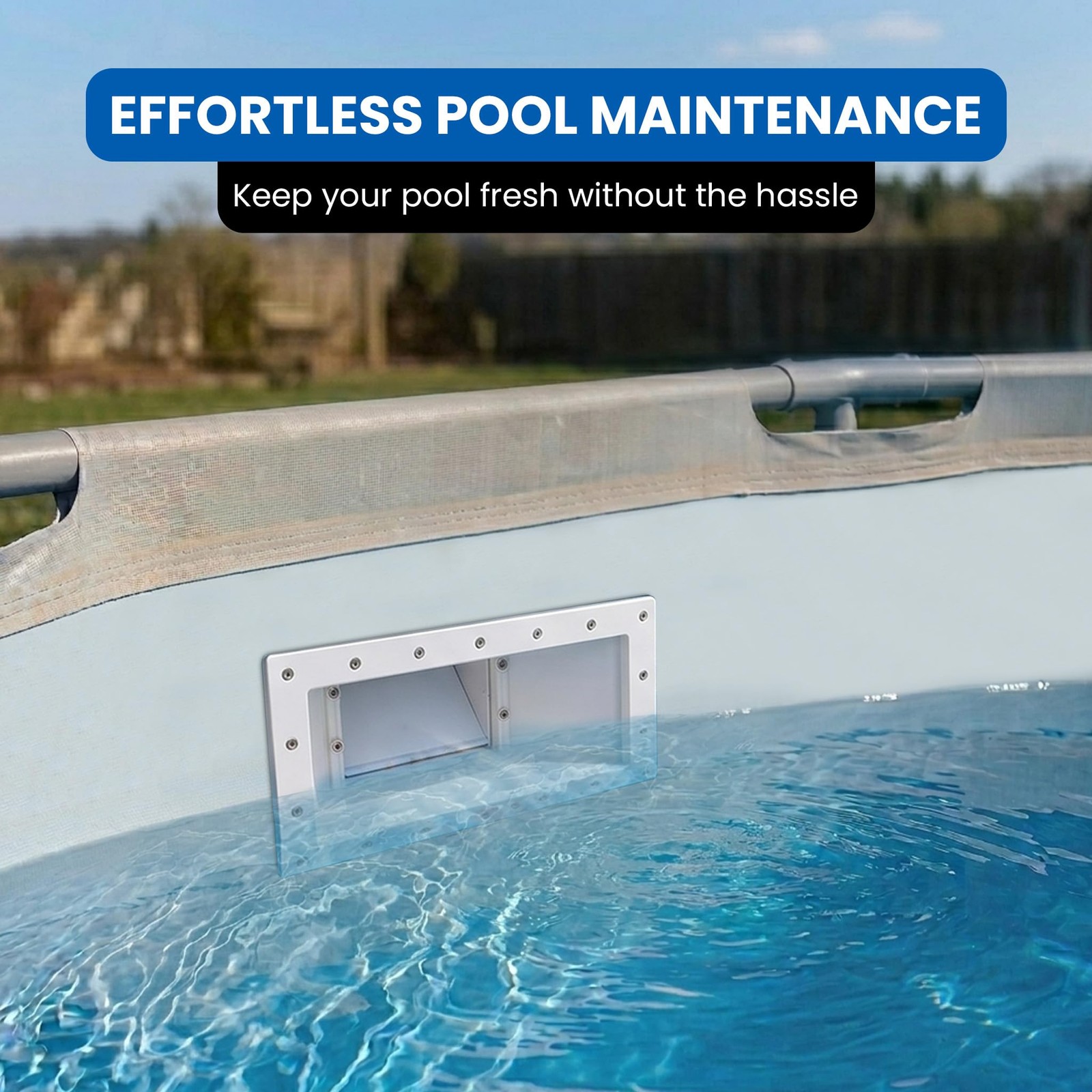 Jed Pool Tools 45-405 Wide Mouth Thru-The-Wall Kit For Above Ground Pool And