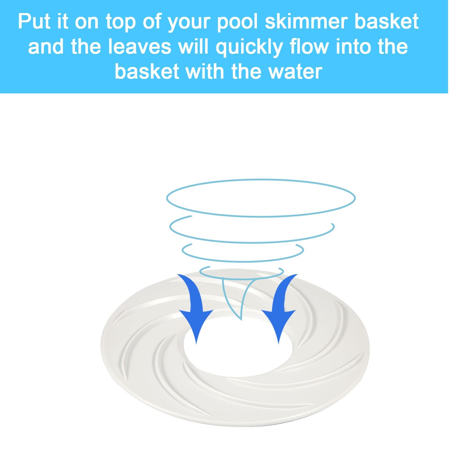 Pool Skimmer Swirl, Inground Swimming Pool Vortexs Skimmer Functional Streaml…