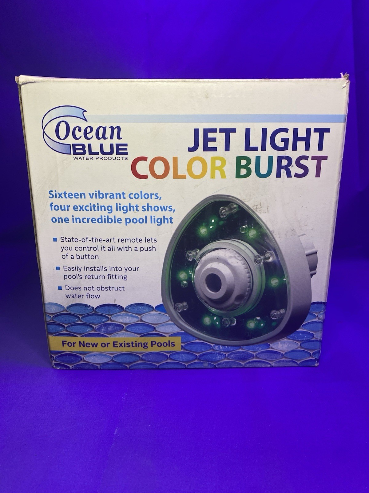 Ocean Blue Water Products Jet Light Color Burst AboveGround Pool Light 980020