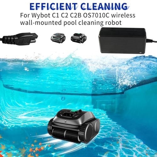 for Wybot Cordless Pool Vacuum Plug 25.2V Quick Charger Compatible with Wybot