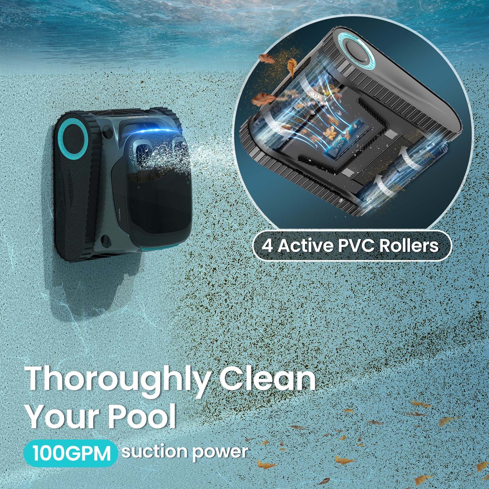 AIPER S1 pro Pool Cleaner Robotic Pool Vacuum for All Types Pools