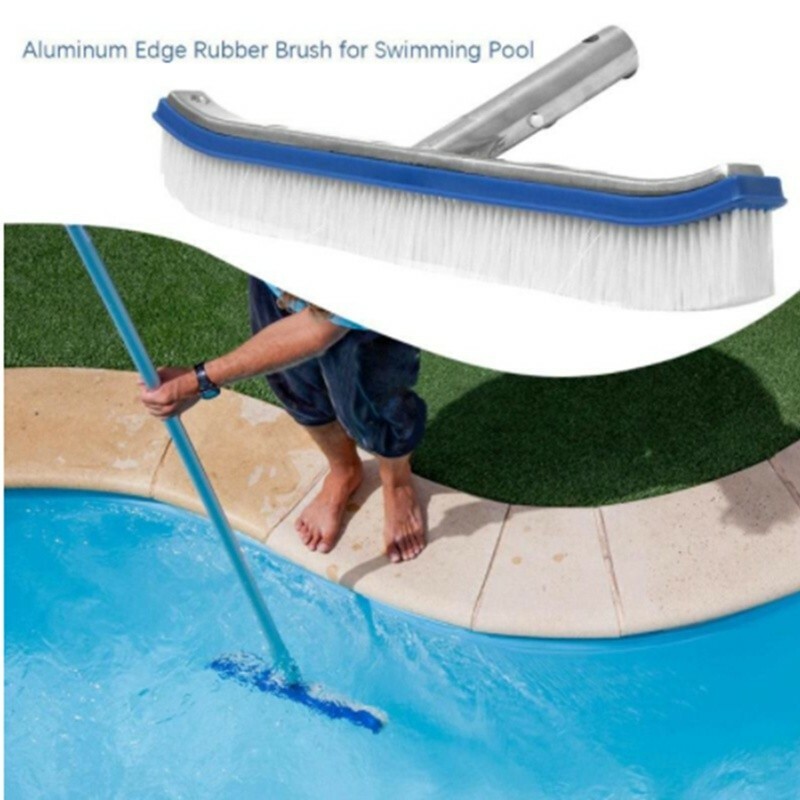 Heavy Duty 18&Prime; Strong Aluminium Swimming Pool Cleaning Brush Wall, Tiles & Floor