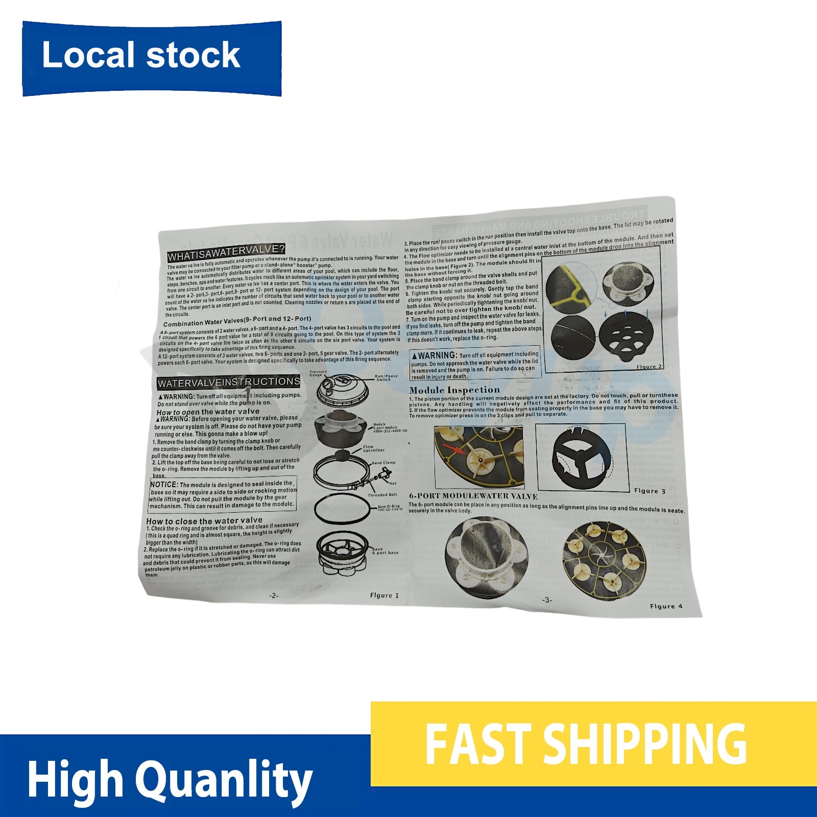 For Paramount 004-302-4408-00 In Floor Pool 6 Port Module with Valve Shell Oring