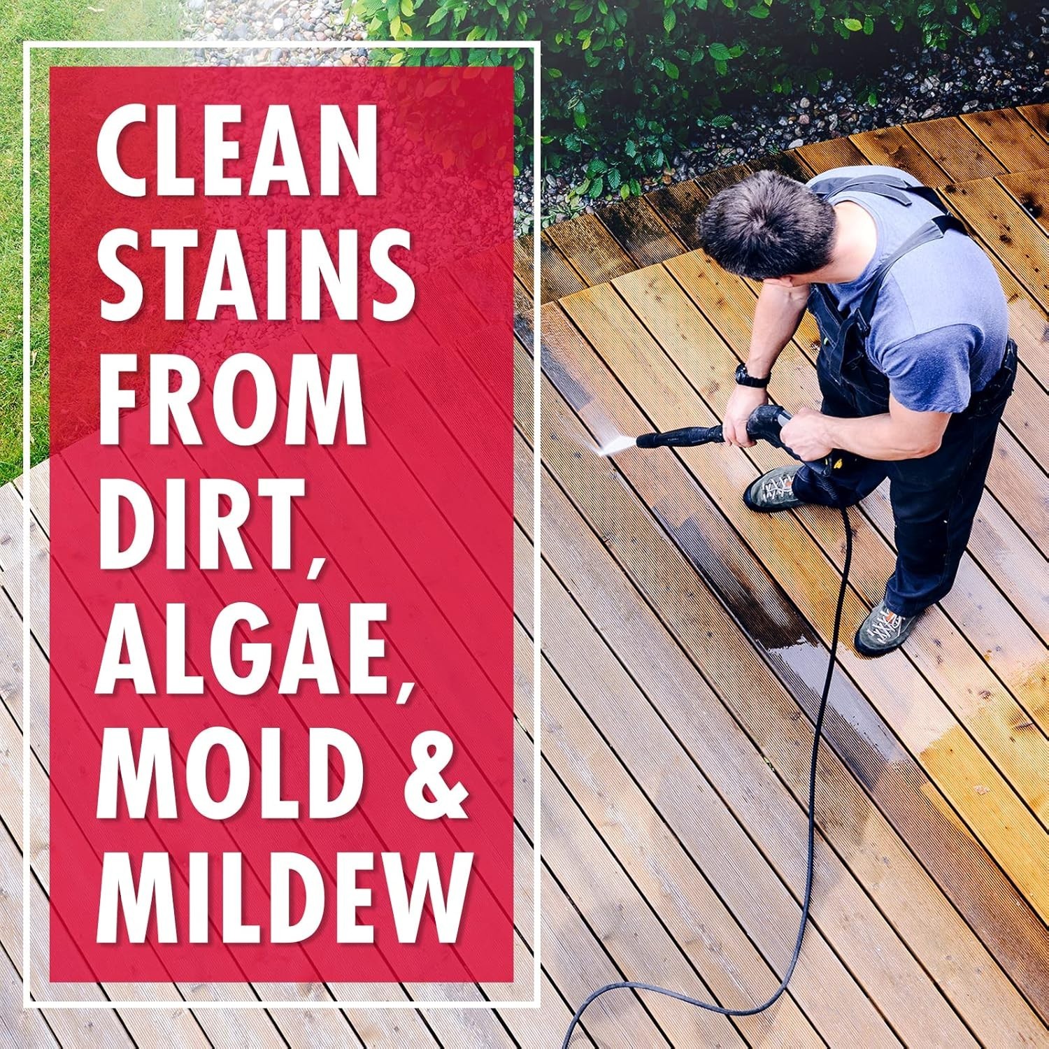 Luxurious Outdoor Cleaner Pack – 3 Bottles, Safe for Lawns, Cleans Algae Stains