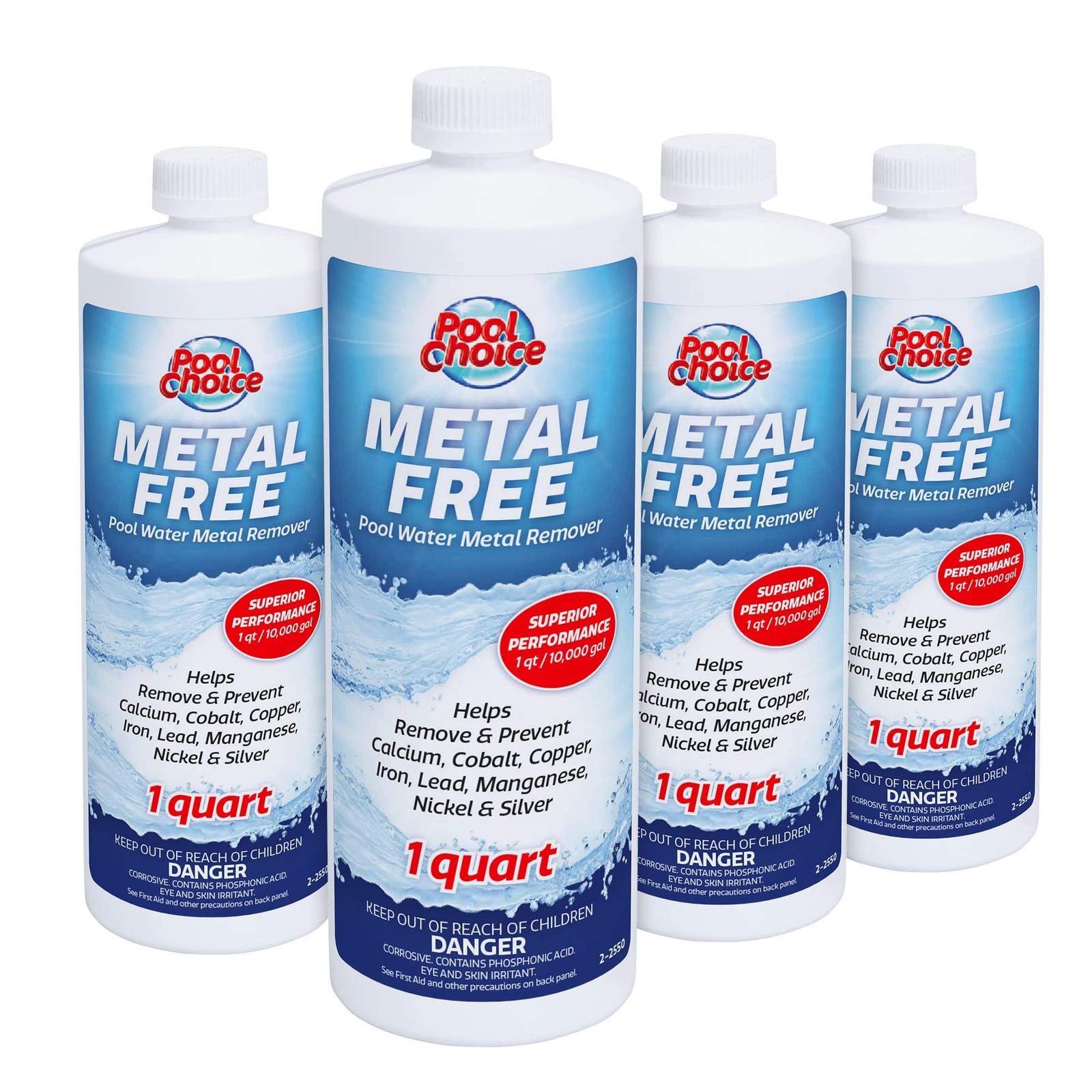 SpaChoice 1-Quart 4-Pack Premium Metal Free Pool Water 4-Pack,