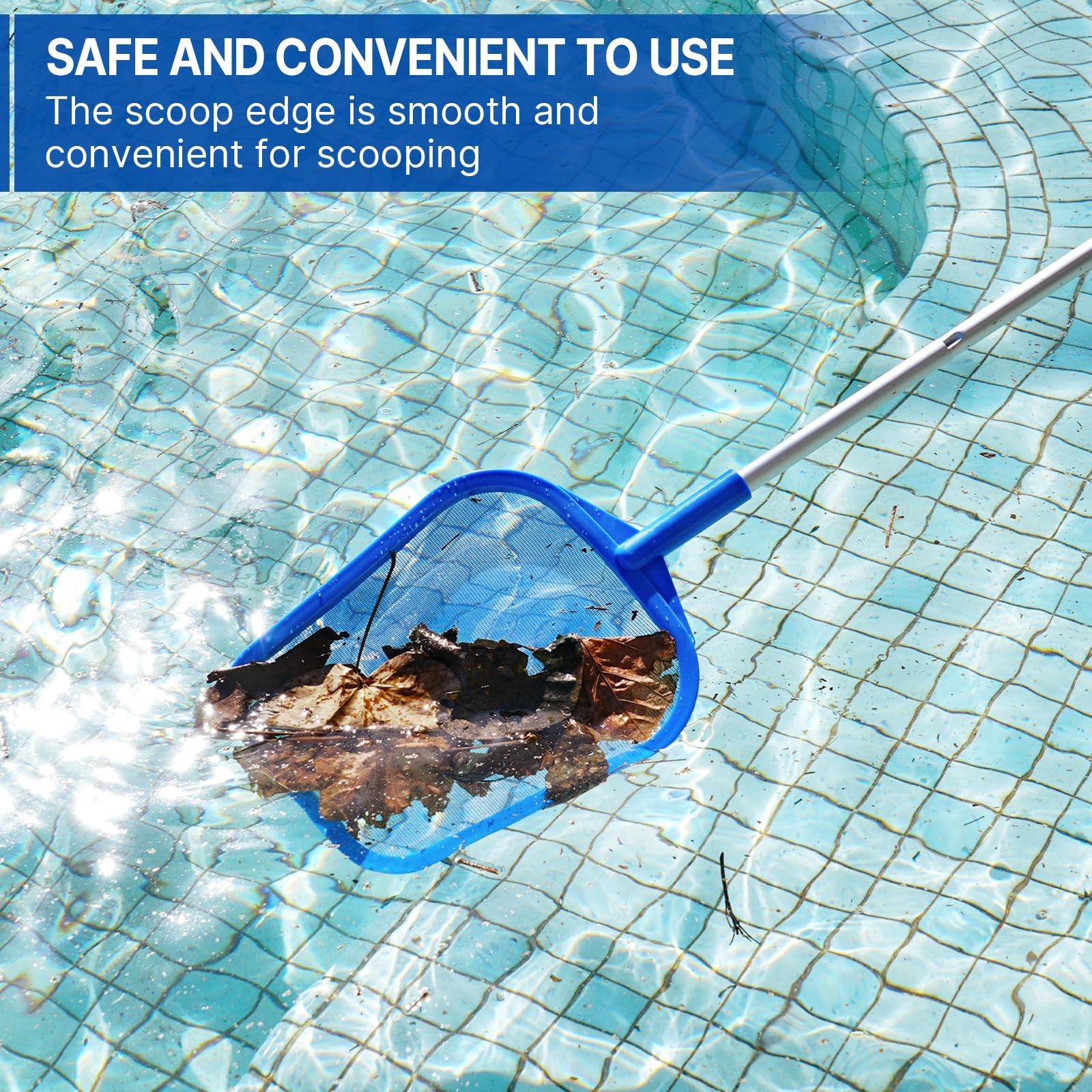 « Pool Skimmer Net with 5 Detachable Poles & Fine Mesh for Leaf Removal »