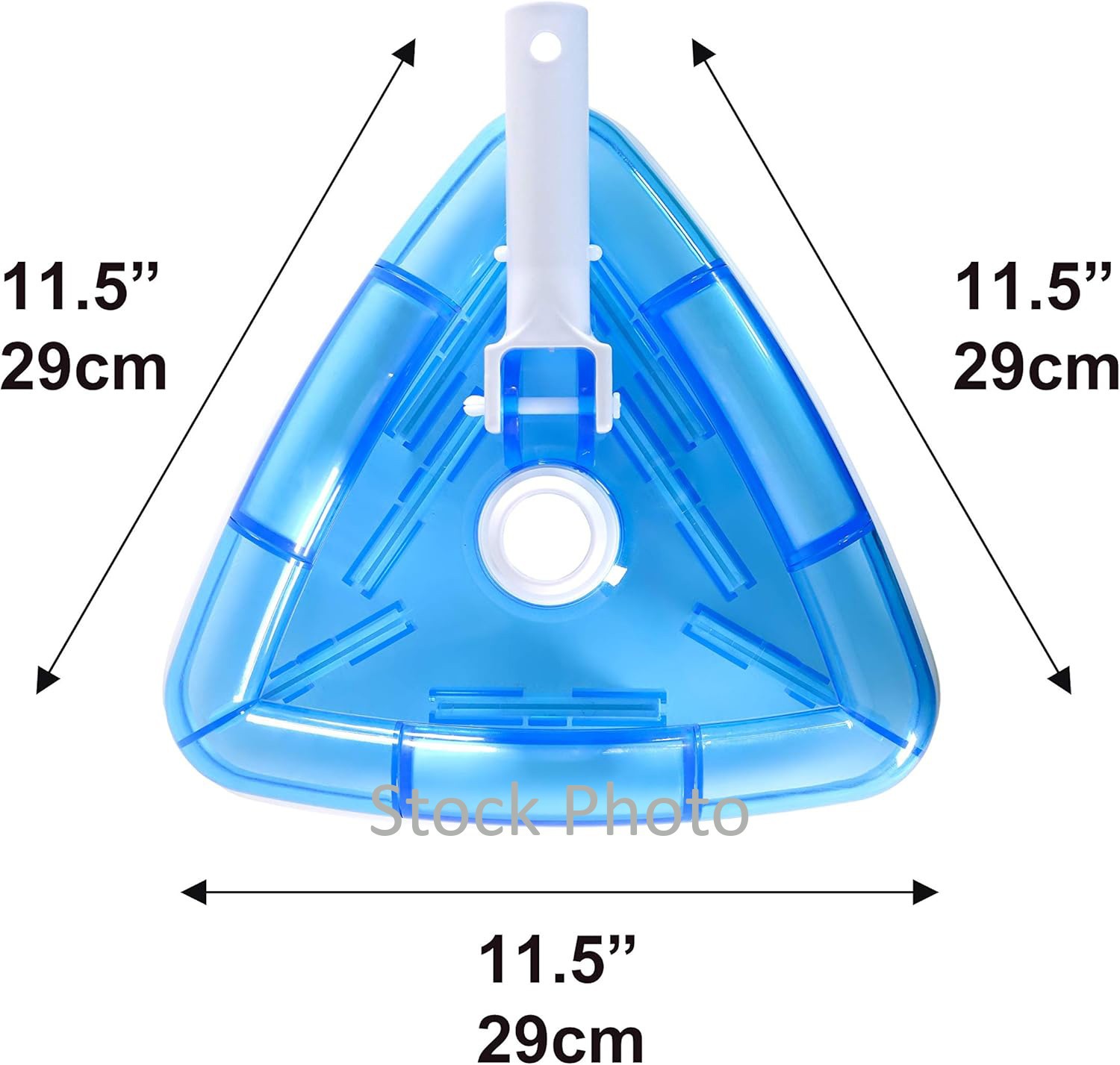 NEW: HRC WEIGHTED TRIANGLE SWIMMING POOL VACUUM CLEANER HEAD & HANGER SET VAC