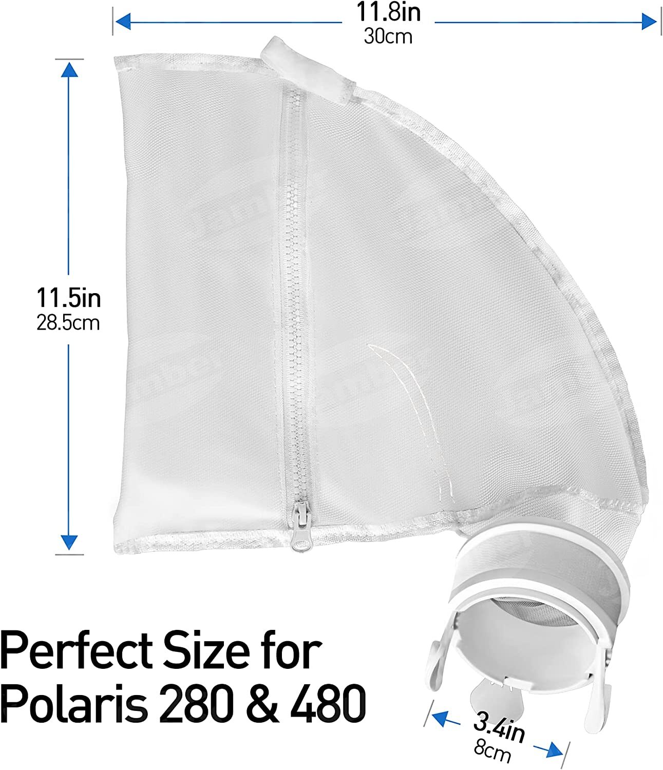 2 Pack Pool Cleaner Bags All Purpose Filter Bag for Polaris 280 480 Part K13 K16