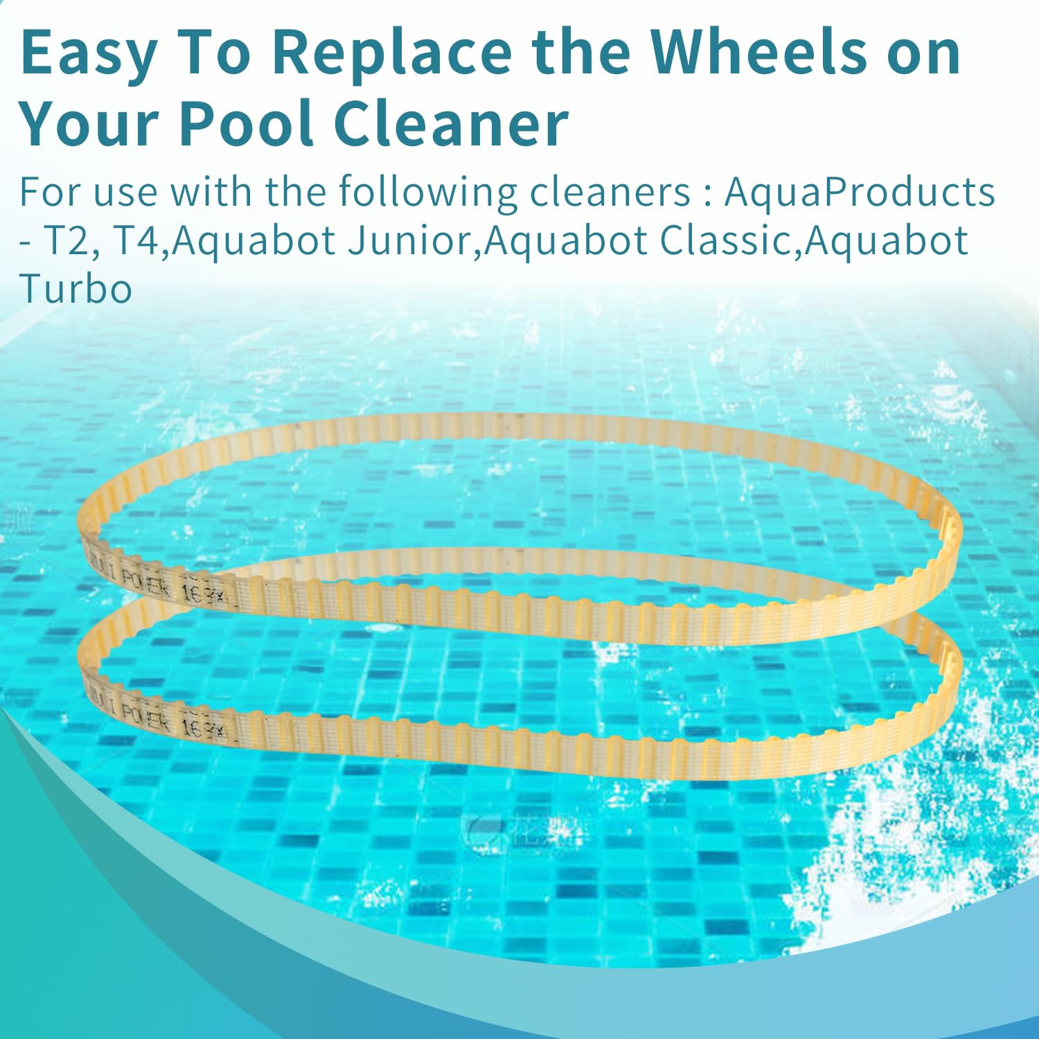 Pool Cleaner Drive Belts Replacement for Aquabot 3302 A3302PK Belt – Compatible
