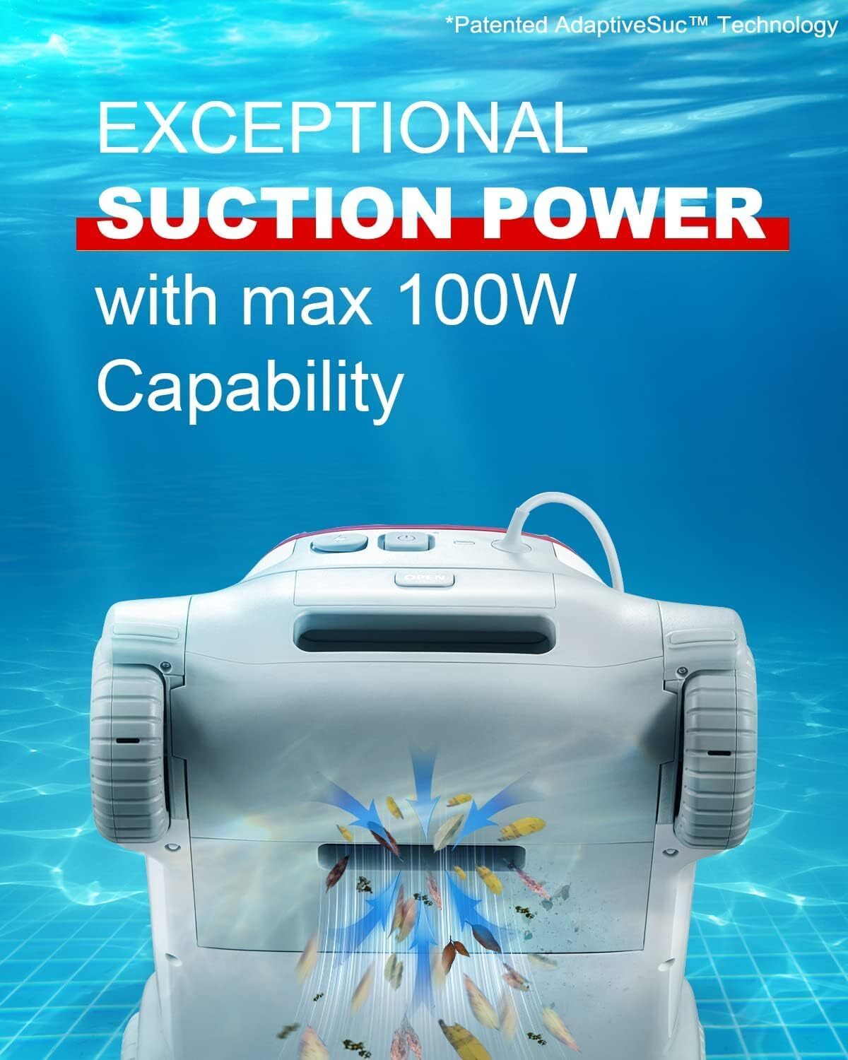 GENKINNO Pool Cleaner Cordless Robotic Pool Cleaner ~ Smart Navigation *4641B1B