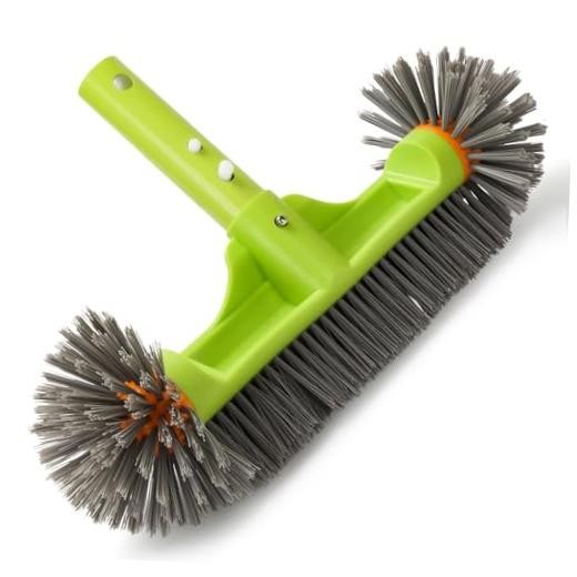 Pool Brush Head with Round Ends, 12.5 » High-Efficiency Pool Brush for Green