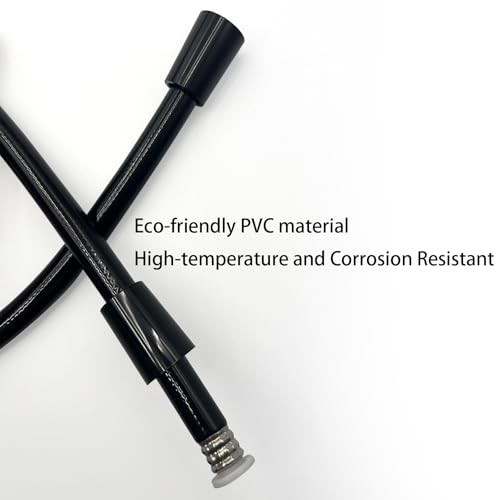 Replacement Shower Hose for RV Camper 6in Flexible & Kink-Free Only hose Black