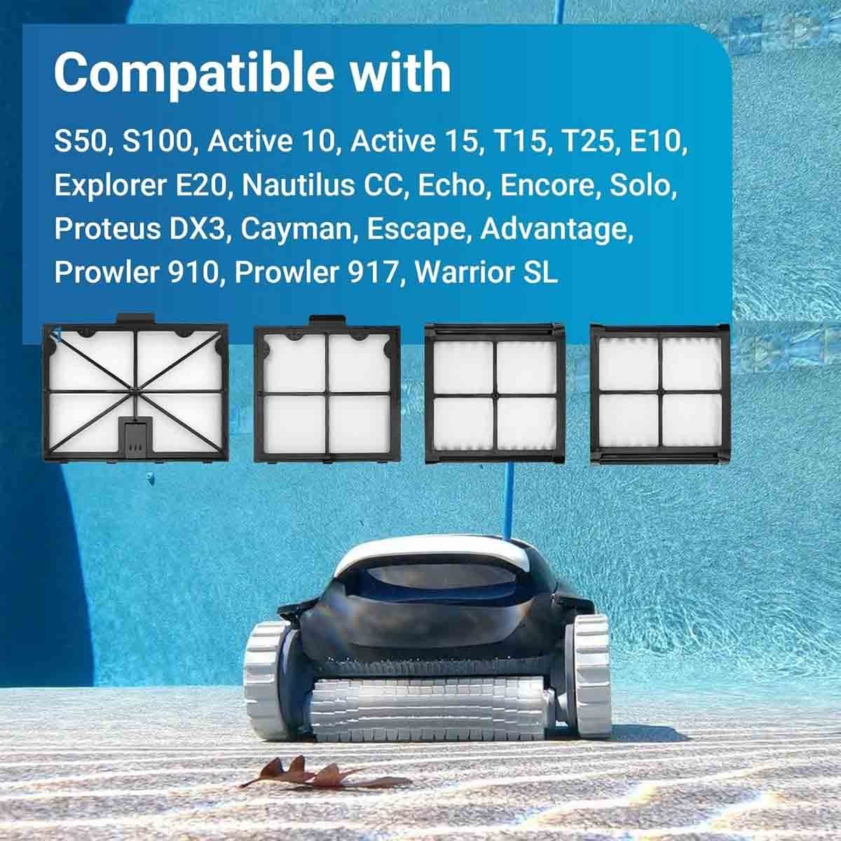 Fine Filter Panels Replacement Part for Dolphin, S100 S50, Active 10