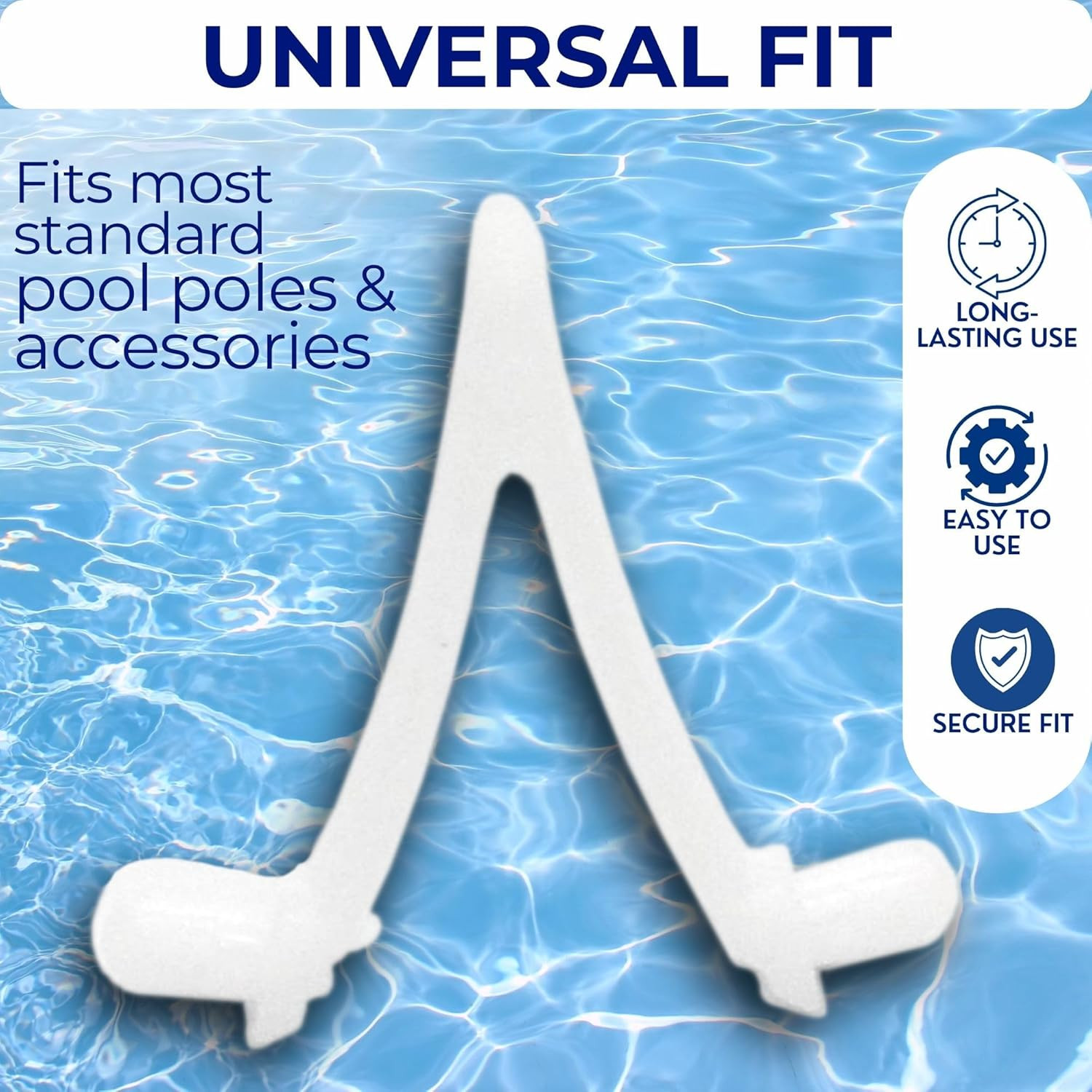Ganador V-Clips Butterfly Clips for Standard Pool Poles – 6 Pack Universal