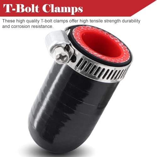 Silicone Coolant Cap Vacuum Hose Plug with Clamp,High Temperature 3/4&Prime;(19mm)